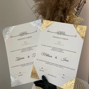 Certificat Amitié