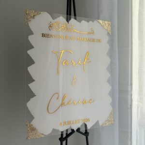 Panneau de bienvenue Mariage